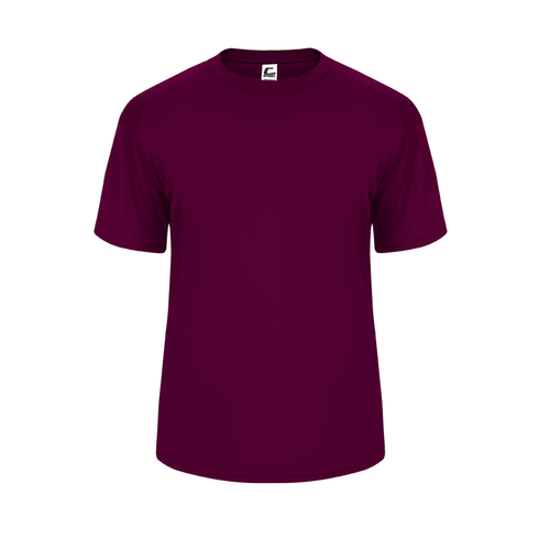 Badger Sport C2 Performance Yth Tee (520000-001403), Color 'Maroon'